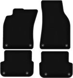 BASIC zwarte veloursmatten voor: Audi A6 C6 FL sedan, stationwagen, avant (2006-2011)