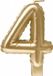 Paper Dreams Foil balloon candle gold - 4