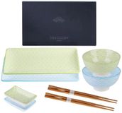 Zenith Fiorenzo Sushi Servies - 6 delig - 2 persoons - Mix kleuren - Keramiek