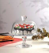 Pasabahce Patisserie Taartstandaard met deksel - Glazen serveerschaal - 26.40 cm