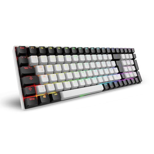 Sharkoon SGK50 S2 Gamen RF Draadloos QWERTZ Duits Mechanisch Toetsenbord