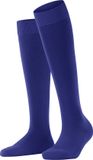 FALKE ClimaWool lang eenkleurig wol lyocell kniekousen dames blauw - maat 39-40