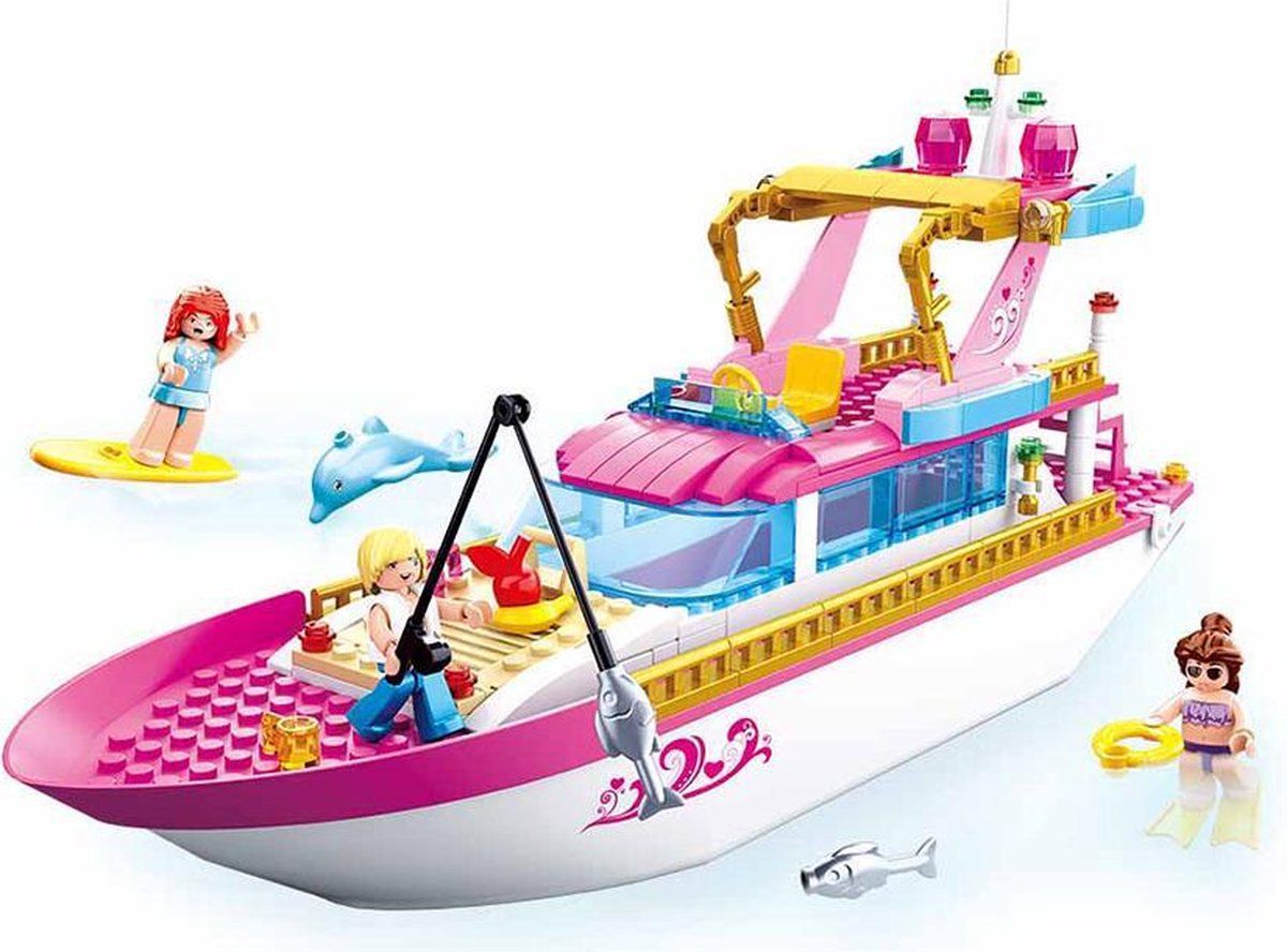 Sluban M38-B0722 Girls Dream - Luxueus Jacht - 212 onderdelen - Bouwdoos