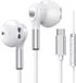 DrPhone Hi-Performance - USB-C Hoofdtelefoon + HiFi Audio Koptelefoon DAC - Oordopjes - Wit
