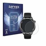 Savvies Screenprotector voor Xiaomi Watch S4 (47 mm) - Folie Beschermfolie transparant 6 Stuks
