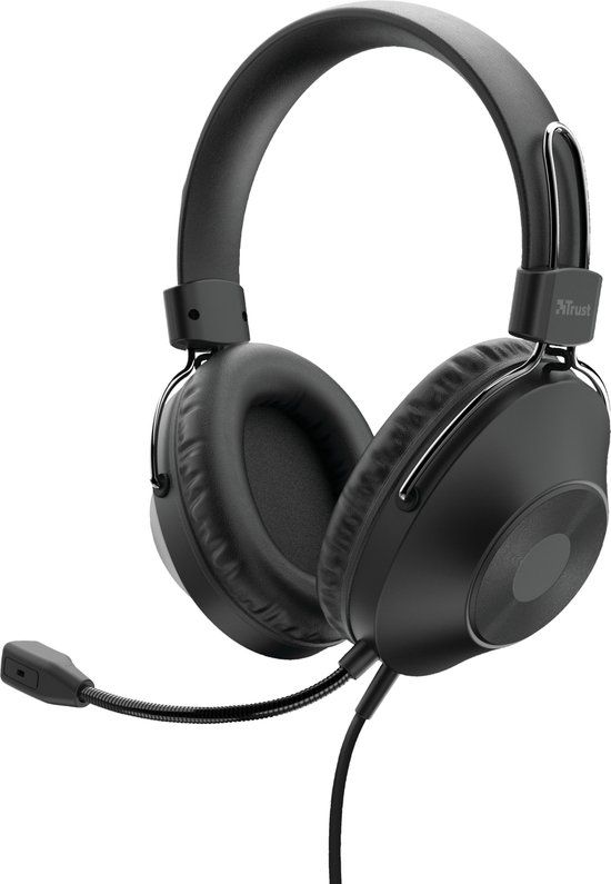 Trust HS-250 Over-Ear USB Headset - Black