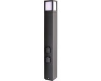 DekoLight Facado - staande tuinlamp met stopcontact - antraciet - E27 - 108 cm hoog