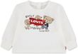 Levi's T-shirt enfant manches longues Egret Coton 18 mois garçon