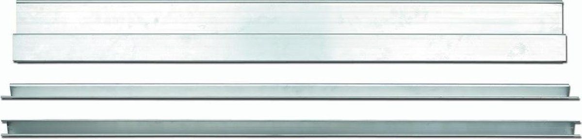 STABILA HAK Licht metalen trapezoidale profiel met plastic eindkappen, 150cm