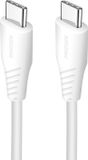Swissten câble USB-C vers USB-C - 100W Power Delivery - 1,5 mètre - Blanc