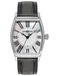 Zeppelin Montre pour Femme 8349-1 | Boîtier Tonneau 27 x 30 mm, mouvement à quartz suisse, verre minéral, affichage de la date, bracelet en cuir effet croco gris