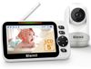 Babyfoon met camera - 5 inch scherm - 30 uur batterij