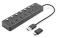 Digitus DA-70248 Interface Hub USB 3.2 Gen 1 (3.1 Gen 1) Type-A 5000 Mbit/s Grijs
