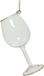 Merkloos / Sans marque Kaemingk B.V. Transparant wijnglas kerstversiering hangdecoratie 10 cm