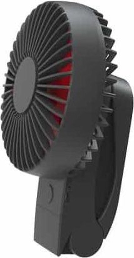 GT-1818 Handheld Clip Fan Desktop Student Stroller USB Small Fan, Colour: Black