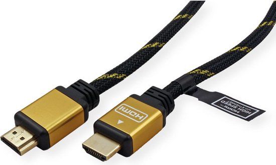 Roline Gold HDMI High Speed Cable with Ethernet - 2m