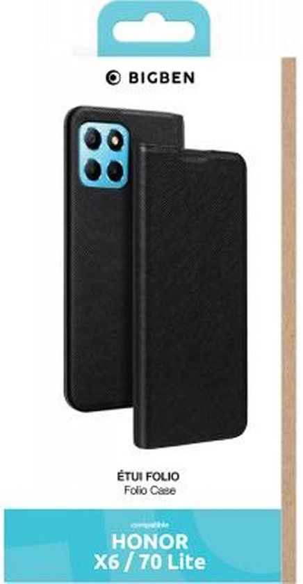 Bigben Connected Book Case Zwart voor Honor X6