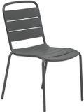 Hespéride Stapelbare tuinstoel ALEGORIA Gris graphite