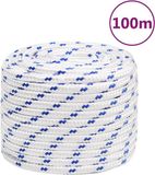 vidaXL - Boot - touw - 18 mm - 100 m - polypropyleen - wit