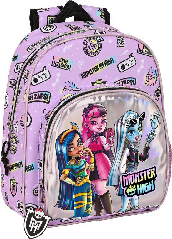 Safta Monster High School Backpack - Best Boos - Lila - 28 x 34 x 10 cm - 8L