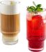 Unyqoos® Set de 4 verres en cristal nervuré, 280 ml