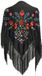 La Señorita - Spaanse manton - omslagdoek – zwart gekleurd Large Feria