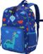 Merkloos Sac à dos pour enfants pour adolescents, filles et garçons, grand sac à dos scolaire imperméable, cartable à 2 compartiments pour l'école, le travail, les voyages, 16L, Polyester, Bleu, Imprimé animal