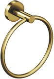 BES LED Leoni Rimbo Handdoekring - 16cm - Rond - Geborsteld Goud