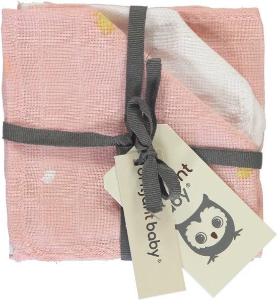Briljant Baby - Monddoek Sunny Pink - 3 Stuks