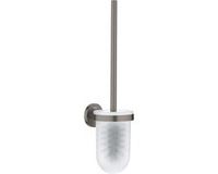 GROHE Start Toiletborstelset – Wandmontage – Schroeven of Lijmen – Glas & Metaal – Geborsteld Hard Graphite
