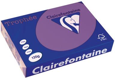 Clairefontaine Trophée Intens A4 violet 120 g 250 vel - 3329680122008