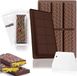 Ronte - Moules à chocolat en silicone, lot de 2 pièces