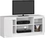 BDW, commode, meuble TV, 120x55x40 cm, Blanc
