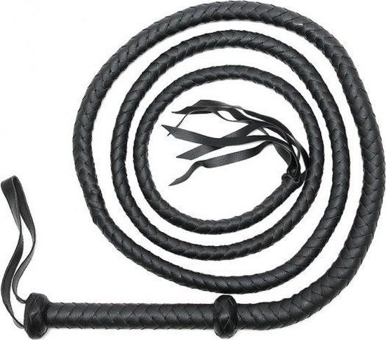 Rimba - Bullwhip Zweep - 250 cm - Zwart