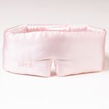 Silkora Premium Silk Deep Sleep Mask - Zijden Slaapmasker - 22 Momme 100% Moerbeizijde - Oogmasker Slaap voor Mannen & Vrouwen - Lotus Roze