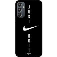 Nike Coque Pour Samsung Galaxy A54 Nike logo Just do it fond noir Maniacase