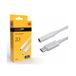 VoltShine 11 cm AUX-kabel naar Type C, Wit