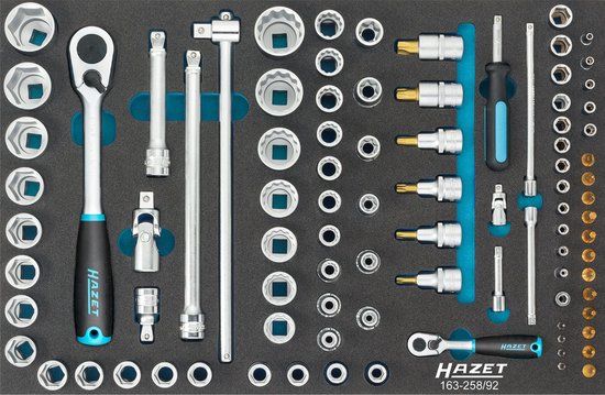 Hazet 163-258/92 Dopsleutelset - Gereedschapsassortiment