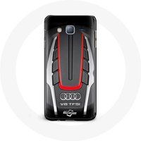 Audi Etui voor Samsung Galaxy J7 S8 Logo rood Maniacase