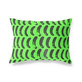 BonaMaison Neon Groen-Rook Decoratieve Kussensloop, Kussenhoezen Bank, Decoratieve Kussenhoesjes, Kussensloop; Sofa, Slaapkamer, Kantoor, Auto 45x60 Cm - Ontworpen en vervaardigd in Turkije