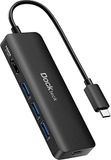 USB Dockteck USB C Hub, 5-in-1 DD0008 Dock USB C-adapter met 4K 60Hz HDMI, 100W PD, 3 USB 3.0