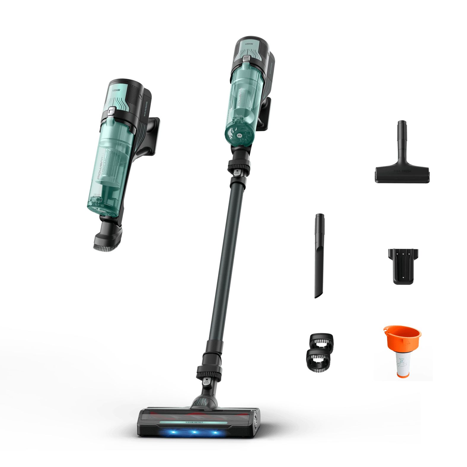 Rowenta X-Force 8.80 Allergy RH1831 - Stick Vacuum - Bagless - Black