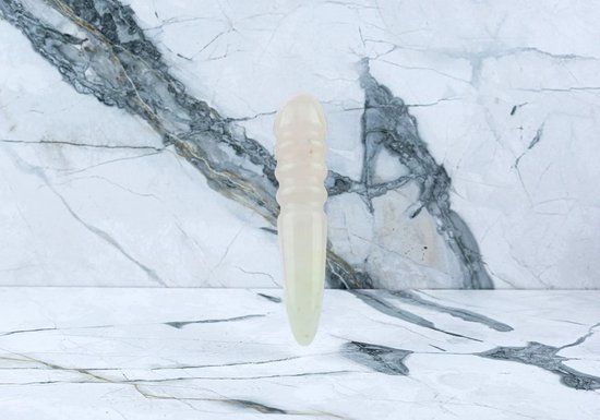 Pleasure's Yoni Bol Crystal Dildo Julia - Rozenkwarts