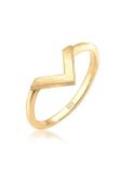 Elli - Ring - Dames V Vorm Basic Trend in 925 Sterling Zilver - Dames
