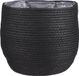 Mica Decorations Jorck Plantenmand - H24 x Ø26 cm - Zwart