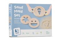 BS Toys Zandvormenset Houten Speelgoed voor Buiten Vanaf 1.5 Jaar Meerkleurig