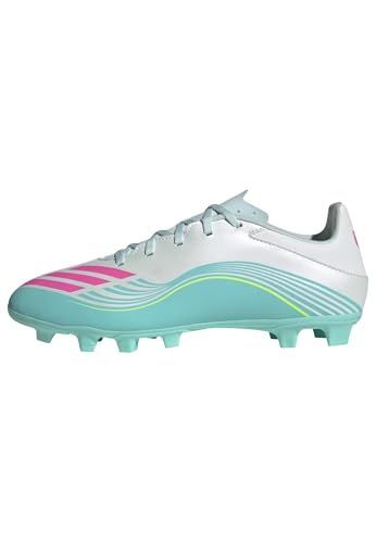 Adidas F50 Messi Club FG/MG Voetbalschoenen Blauw, Zilver EU 46 Man