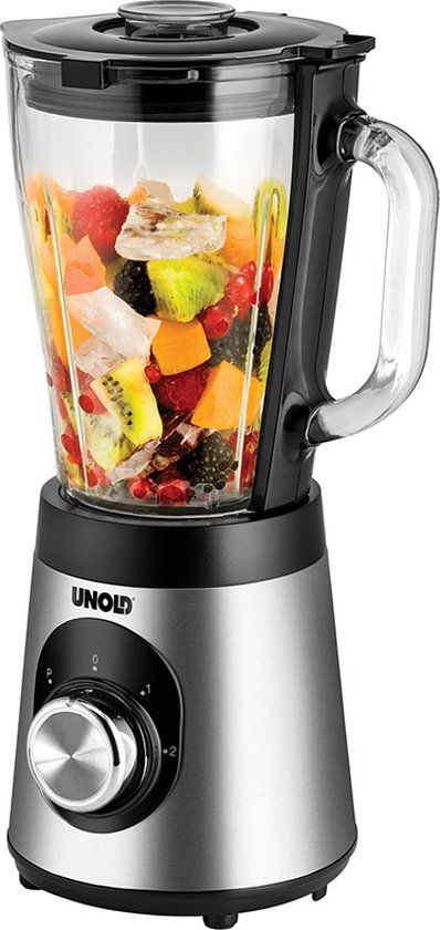 Unold Blender - 500W - Zwart/RVS - 1.5L - Ijs Crusher