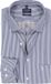 OLYMP Luxor modern fit overhemd - popeline - marine blauw gestreept - Strijkvrij - EU46