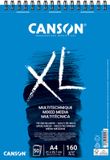 Canson Studieblok XL Mixed Media, A4, Wit, 50 Vel
